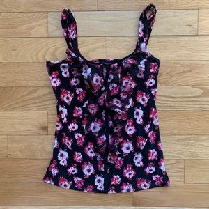 White House Black Market Floral Top